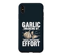 Garlic Enhancing My Social Distancing Effort Case for iPhone XS Max