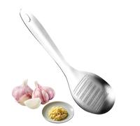 Garlic Ginger Grinder Spoon, Multifunction Kitchen Handheld Masher, Tool Cooking Utensil Garlic Paste Crusher Spoon for Travel Camping Outdoor Kitchen Meal Prep Home Dining Use