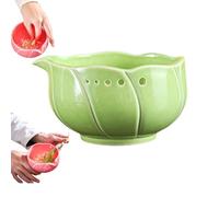 Garlic Grater Bowl with 5 Hole Sizes, Efficient Stripper for Salads Cooking Dressing, Drainage Port Included