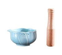 Garlic Grater Bowl with 5 Hole Sizes, Efficient Stripper for Salads Cooking Dressing, Drainage Port Included