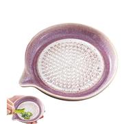 Garlic Grater - Ceramic | Handmade Garlic Grinder, Ginger Cheese Plate Grater For Chocolate Fruits, Fine Domestic Crusher For Home Kitchen, Fruit D