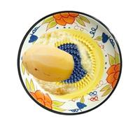 Garlic Grater Dish - 4.7 Inch Handmade Ceramic Garlic Grinder