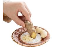 Garlic Grater Manual Ceramic Multifunction Round Grinding Grinder