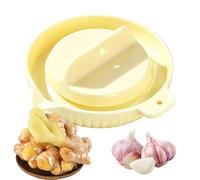 Garlic Grater Plate, 10x2cm Manual Handheld Rotating, Durable Embossed Ceramic Material, Grating Tool for Ginger and Sauce, Vegetable Rub Plate for Cheese and Chocolate Lemon Zest Vegetables
