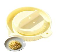 Garlic Grater Plate - Garlic Crusher | Garlics Grater, Rotating Handheld Effortless Embossed Design Vegetable Fruit Mincer for Onion, Cheese, Lemon, Chocolate, Vegetables, Kitchen