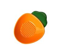 Garlic Grater Plate - Multipurpose Carrot Shaped Ceramic Slicer Handheld Tool - Plate with Grater - for Citrus Fruit Cheese Ginger Lemon Vegetable
