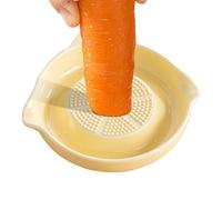 Garlic Grater Plates - Grater Shredder Gadget Transparent Ceramic Plate Food Grinder Porcelain Ginger Grater | Onion Grinding Tool for Home, Kitchen, Cooking, Restaurant and Onions