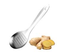 Garlic Grater Spoon, Multifunctional Stainless Steel Spatula, Ginger Crusher Spoon - For Kitchen, Home, Baking, Holiday, Camping, Picnic, Hotel, Restaurant, Cheese And