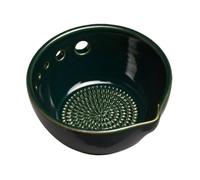 Garlic Grater X Herb Bowl - Resin 7x7x4cm | 5 Hole Manual Mincer Grinding Plate Kitchen Tool | Multi Functional Food Grinder for Garlic Ginger Lemon Cheese Chocolate Pasta Salad Preparation