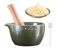 Garlic Grating Bowl, Kitchen Accessory for Grinding and Grating Food - Garlic Grater Dish | for Chocolate, Cheese, Potato, Citrus Sauces Home Camping Apartment