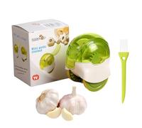Garlic Grinder,Compact Garlic Crush,Easy-to-Clean and Durable Kitchen Tool That Combines The Functions of A Press,Grater and Masher for Home Chefs and Food Lovers.with 1 Green White Brush