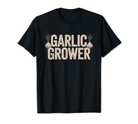 Garlic Grower Identity Minimalist Distressed Vintage Farmer T-Shirt