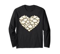 Garlic Heart Love Gardener Gardening Long Sleeve T-Shirt