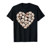Garlic Heart Love Gardener Gardening T-Shirt