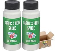 Garlic & Herb Sauce - Creamy & Indulgent Family Pack, Perfect for Dipping or Drizzling, 1L (Single or Pack of 2) Grocery King (Pack Of 2)