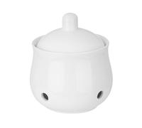 Garlic Jar,Ceramic Onion Storage Jar with Lid - Garlic Saver Container - for Pantry Culinary Dining Room Restaurant Fridge Ginger Onion Potato