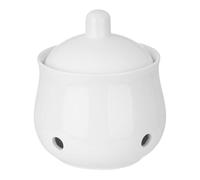 Garlic Keeper for Countertop Keep Your Garlic Cloves Fresh Ventilated Garlic Saver Ceramic Garlic Container for Countertop