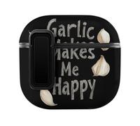 Garlic Makes Me Happy Slim Compatible with Airpods 4 Case Protective Hard Cover Skin