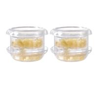 Garlic Mincer | 2PCS Manual Garlic Twister | Transparent Manual Ginger Chopper for Kitchen | Multifunctional Ginger Crusher Kitchen Gadgets for Chili Pepper Onion Nut Home Cooking Meal Prep