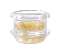 Garlic Mincer | Manual Garlic Twister | Transparent Manual Ginger Chopper for Kitchen | Multifunctional Ginger Crusher Kitchen Gadgets for Chili Pepper Onion Nut Home Cooking Meal Prep