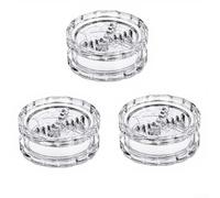 Garlic Mincer Plastic 2/3pcs Press and Twist Crusher Set - Efficient Herb for Chopper for Spices & Chili - Compact Kitchen Gadget with Smooth for Surface - No Peeling Needed - Clear 7.5x3.5cm(3pcs)