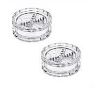Garlic Mincer Plastic 2/3pcs Press and Twist Crusher Set - Efficient Herb for Chopper for Spices & Chili - Compact Kitchen Gadget with Smooth for Surface - No Peeling Needed - Clear 7.5x3.5cm(2pcs)