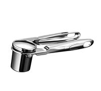 Garlic Mincer Press, Zinc Alloy Garlic Crusher, Ergonomic Handle, 16.5x4.7x3.3x3cm, Kitchen Tool for Ginger, Cooking, BBQ, Camping, Home, Apartment, Restaurant Use Sturdy and Functional Smashing