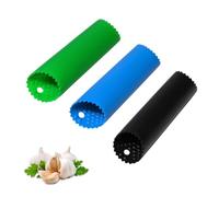 Garlic Peeler Skin Remover Roller,Easy to Peeled Garlic Cloves with Silicone Rubber Tube Roller Kitchen Garlic Tools Peeling Without Smell with Internal Wave Points Design (3 Colors)