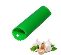 Garlic Peeler Skin Remover Roller Roaster,Easy Quick to Peel Garlic Cloves with Best Silicone Tube Roller Garlic Odorfree Kitchen Tool Peeling Without Smell with Internal Wave Points Design (Green)