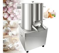 Garlic Peeling Machine(50kg/H) + Net Bag, Stainless Steel Electric Garlic Separator, Pneumatic Garlic Peeler, for Restaurants, Hotels