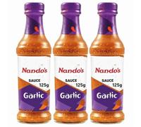 GARLIC Peri Peri Sauce 125g Pack of 3 Birds Eye Chillie Spicy Marinade Vegetarian Dressing Spread Dip Grill Barbeque Roasting Cooking with Welari Thank You Card | (3pack)