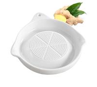 Garlic Plate - Ceramic Grater Bowl for Ginger Cheese Preparation | Textured Manual Grinding Surface with Juice Collection Design, Kitchen Tool for Citrus Fruits, Chocolate