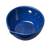 Garlic Plate Grater Vegetable Chopper 7x7 Cm Resin Handmade Stripper Bowl 5 Different Holes and A Drain Garlic Grater Bowl Vegetable Peeler Dish for Salads Peeling Off The Leafy Assembly