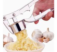 Garlic Press， 2 in 1 Garlic Mincer, Rust Prevention,Easy Cleaning