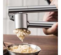 Garlic Press, 304 Stainless Steel Garlic Mincer and Crusher Tool, Heavy-Duty, Easy to Squeeze, Rust-Proof, Easy to Clean, Kitchen Tool