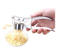 Garlic Press - Durable Garlic Chopper for the Kitchen, Easy to Use Meat Grinder, Robust Stainless Steel Garlic Press, Effortless Garlic Press, Essential Kitchen Tool for