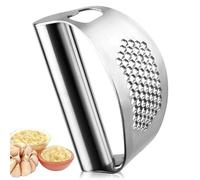 Garlic Press,Garlic Crusher 304 Stainless Steel Garlic Crusher with Handle Manual Garlics Press with Bottle Opene Professional Kitchen Gadgets for Chopped Vegetables Uses