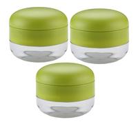 Garlic Press, Garlic Crusher with Clear Tray, Household Small Garlic Mincer, Easy Kitchen Gadget for Shredded Ginger and Vegetable (3-Piece)