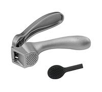 Garlic Press, Garlic Mincer Easy-squeeze Ergonomic Handle, Rust Proof, No Need To Peel, Professional Ginger Press & Garlic Crusher with Handy Cleaning Brush- Dishwasher Safe