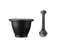 Garlic Press Manual, Cast Iron Herb Grinder, Mortar and Pestle Set, Household Spice Pounder, Essential Kitchen Tool for Easy Garlic Preparation