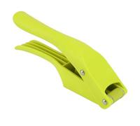 Garlic Press Multipurpose 2 in 1 Efficient Easy to Operate Ergonomic Handle Kitchen GarlicMincer Tool for Garlic Cloves, Ginger Chunks, Chili Peppers, Nuts. Red (Green)