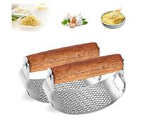 Garlic Press Rocker Steel Garlic Mincer Garlic Crusher Easy-Squeeze Cooking Tool With Tools Opener Accessories Press black press electric black Steel Peel Practical, with Practical, twister,ga