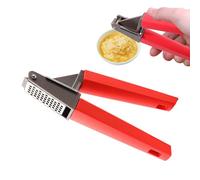 Garlic Press - Sturdy Stainless Steel Press | Ergonomic Handle, Easy Pressing, Easy to Clean, Kitchen Aid for Fresh Garlic, Safe Dishwashers, Compact Design, Kitchen Utensil