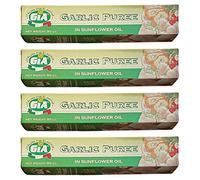 Garlic Puree Bundle with 4X Gia Garlic Puree in Sunflower Oil 90g