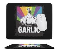 Garlic Trendy Gaming Mouse Pad Rubber Base Non-Slip Large Desk Mat Home Office 9.8"x11.8"