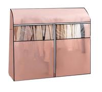 Garment Bag 47IN Rack Cover Coat Covers for Closet with Window Suitable for Clothes Dust Protection Hanger Not Included Pink 60x50x120cm/24x20x47in