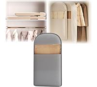 Garment Bag ¨C Large Hanging Dress Bag with Self-Compression Zipper, Space Saver Closet Organizers, Dustproof Clothes Covers Protector for Coats, dress bags covers long, Moth-Proof (Grey, Medium)