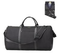 Garment Bag for Travel, Carry On Garment Bag, Convertible Duffel Bag with Shoe Compartment, Perfect for Business Trips and Weekend Getaways, Black00, Travel