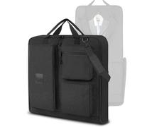 Garment Bag Travel Suit Bag with Shoulder Strap,Mutiple Pockets Foldable Carry On Bag Luggage Bags for Travel Black, 45" BLACK, Garment Bags