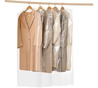 Garment Bags 30 pieces Clothes Covers Dustproof Plastics Waterproof Garment Clothes Covers Protector Bags for Wardrobe Storage Travel Dry Cleaner 60 x 120 cm